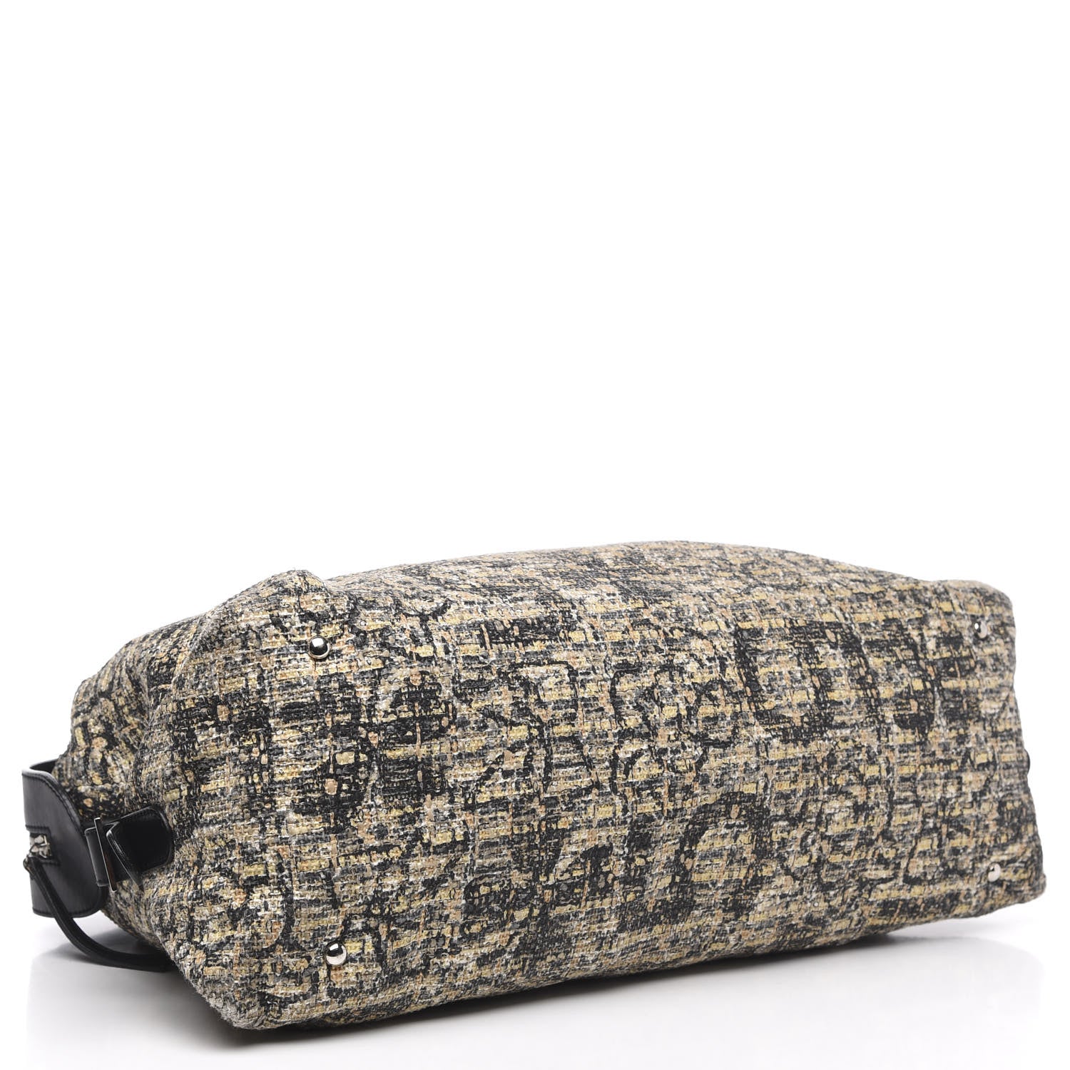 Chanel Tweed Lambskin Large Bowler Black 3 of 10