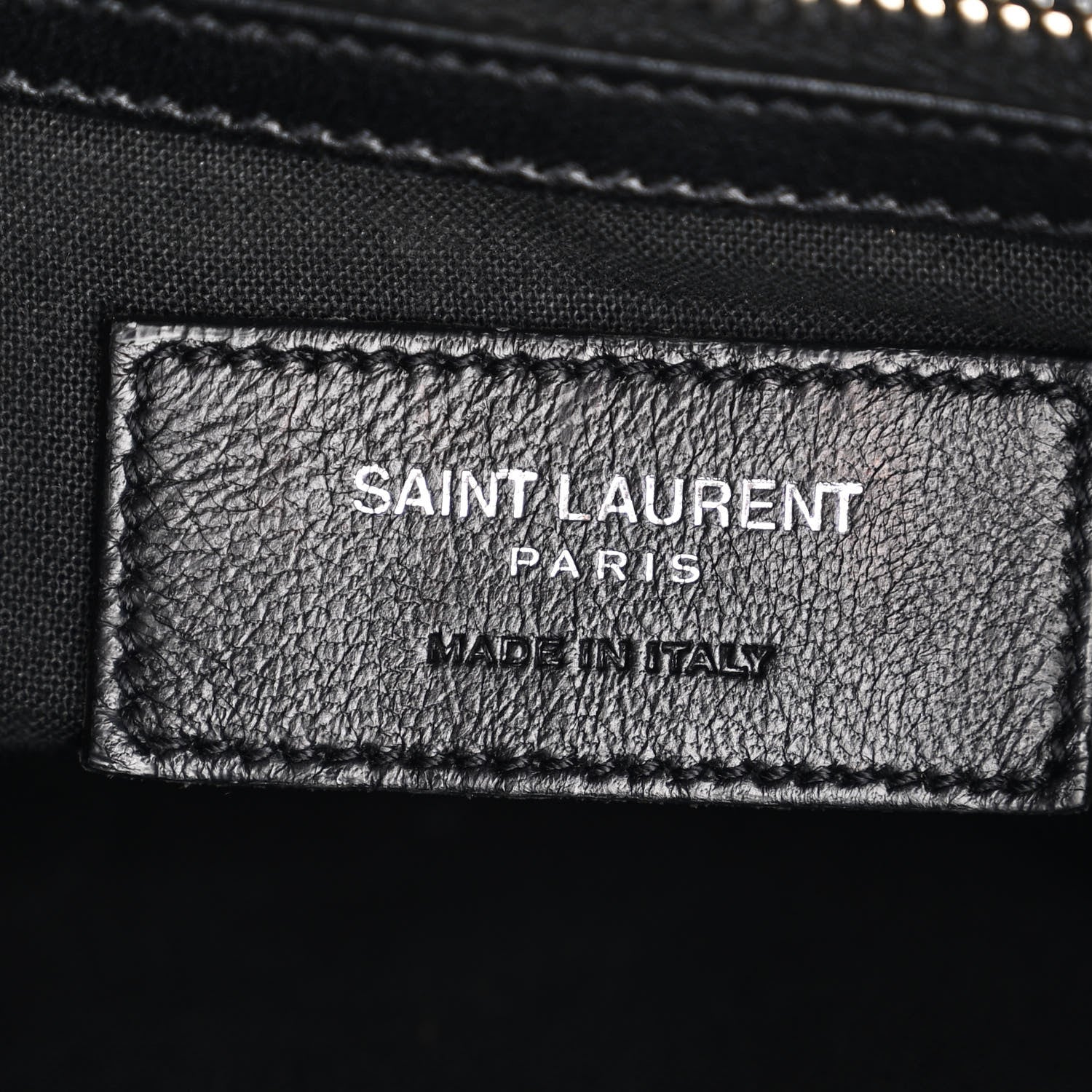 Saint Laurent Calfskin Fringe Festival Backpack Black 6 of 12