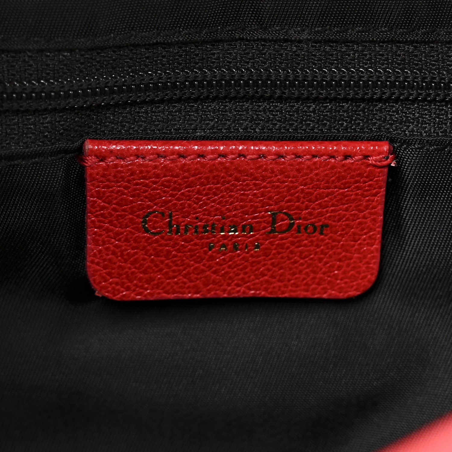 Christian Dior Calfskin Double Saddle Bag Red 6 of 14