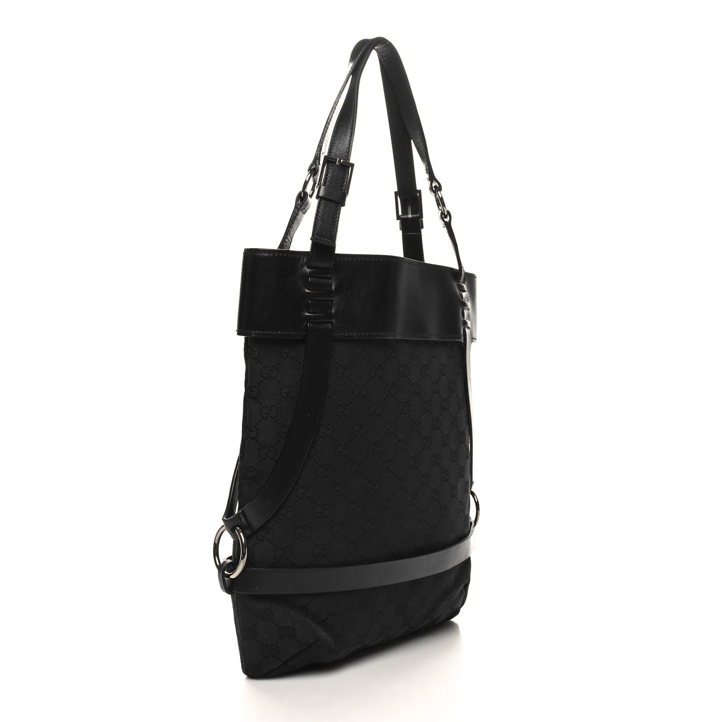 Monogram Calfskin Tote Black