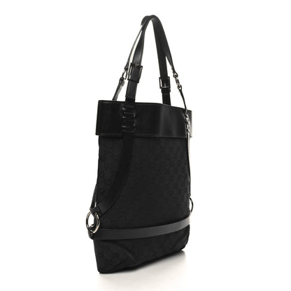 Gucci Monogram Calfskin Tote Black 3 of 10
