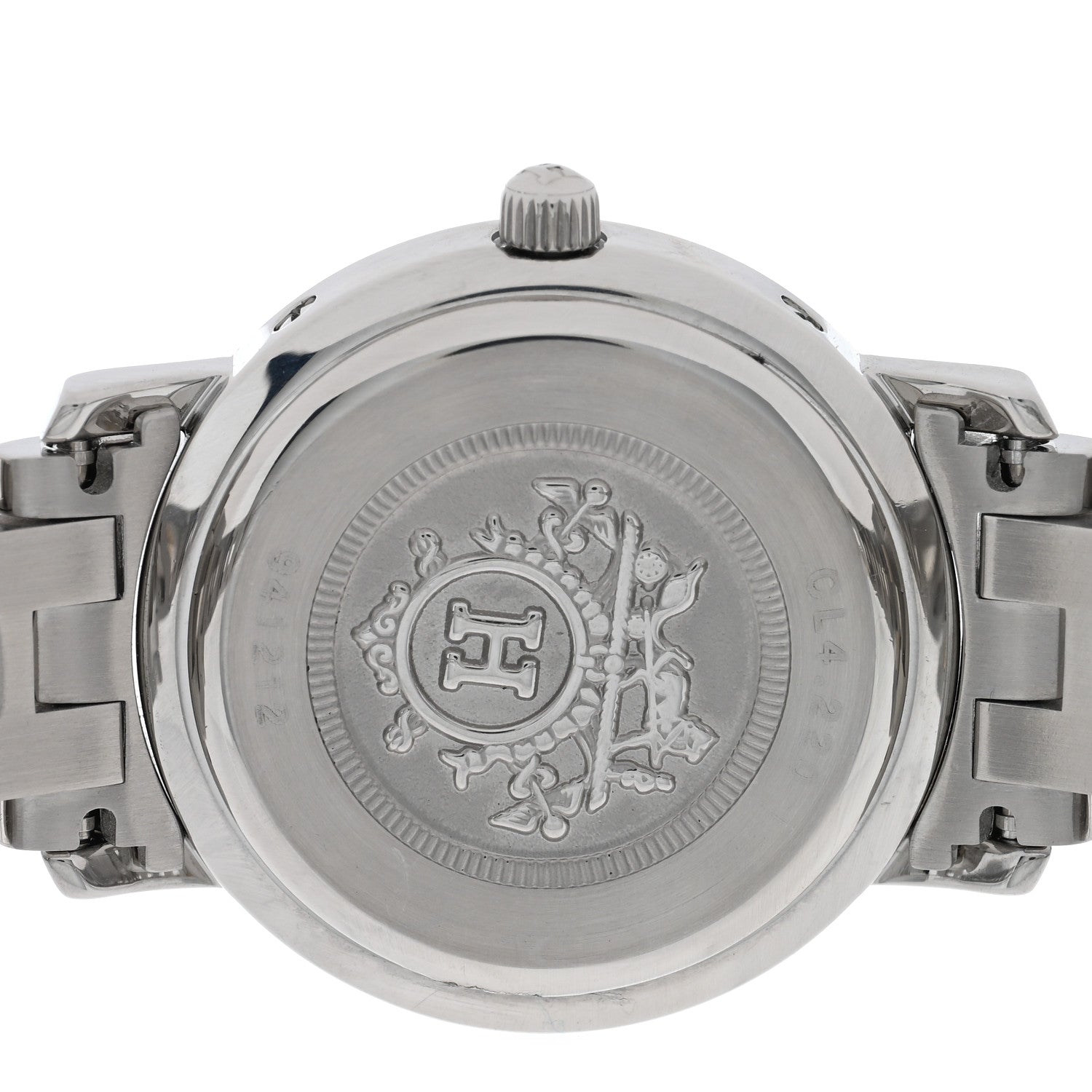 Hermes Stainless Steel 24mm Clipper Quartz Watch Gold 4 of 5
