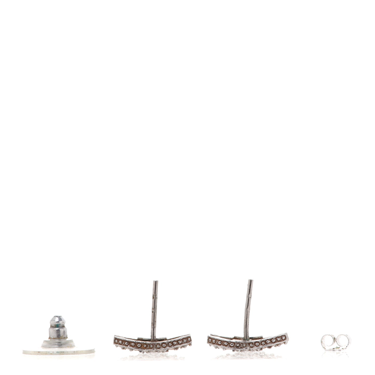 Crystal Timeless CC Earrings Silver