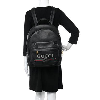Gucci Calfskin Logo Day Backpack Black 2 of 11