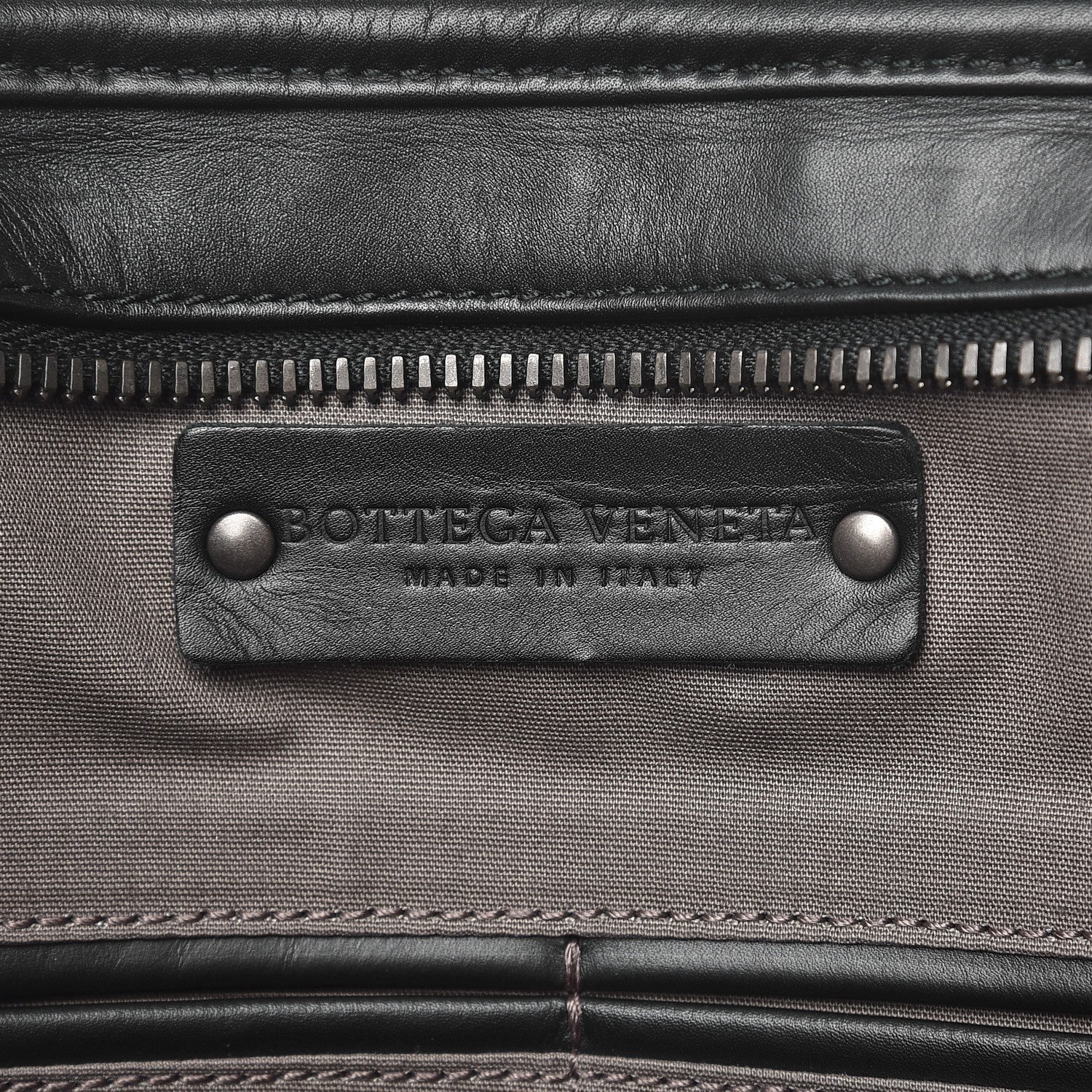 Bottega Veneta Calfskin Leggero Intrecciato Briefcase Nero Black 6 of 8