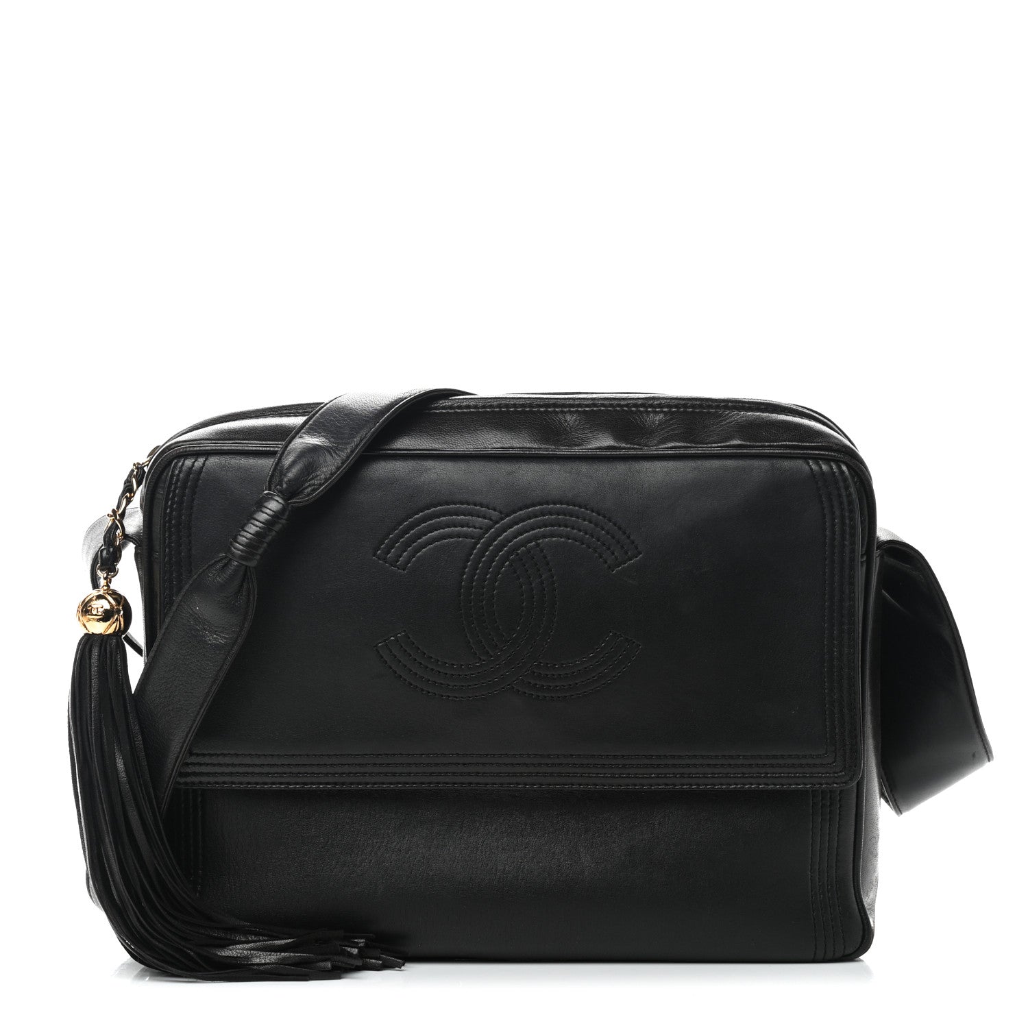 Chanel Lambskin Tassel Camera Case Black 1 of 11
