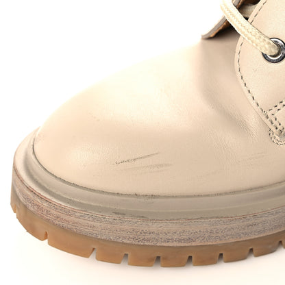 Hermes Calfskin Bridge Ankle Boots 36.5 Beige Grege 9 of 10