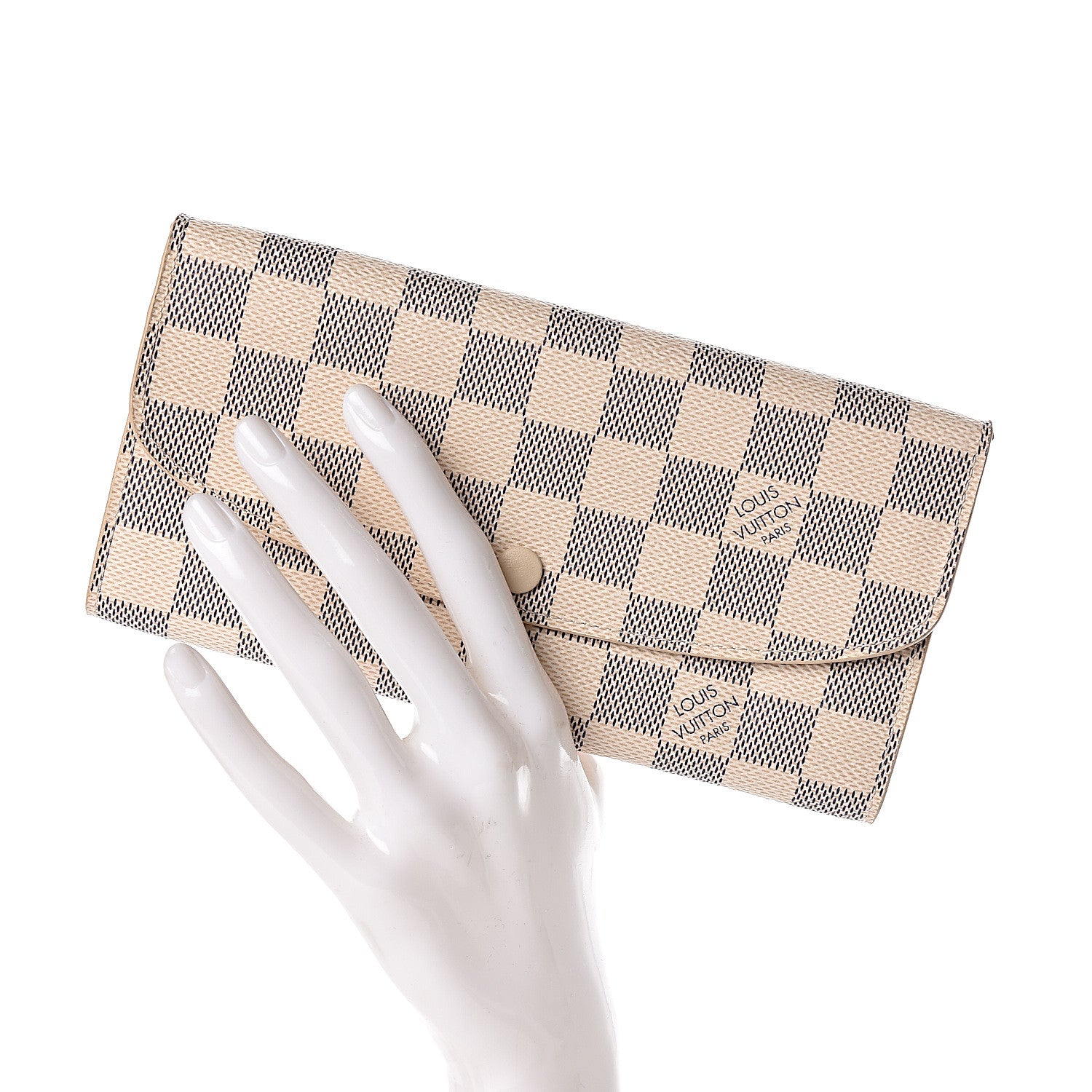 Louis Vuitton Damier Azur Emilie Wallet 2 of 8