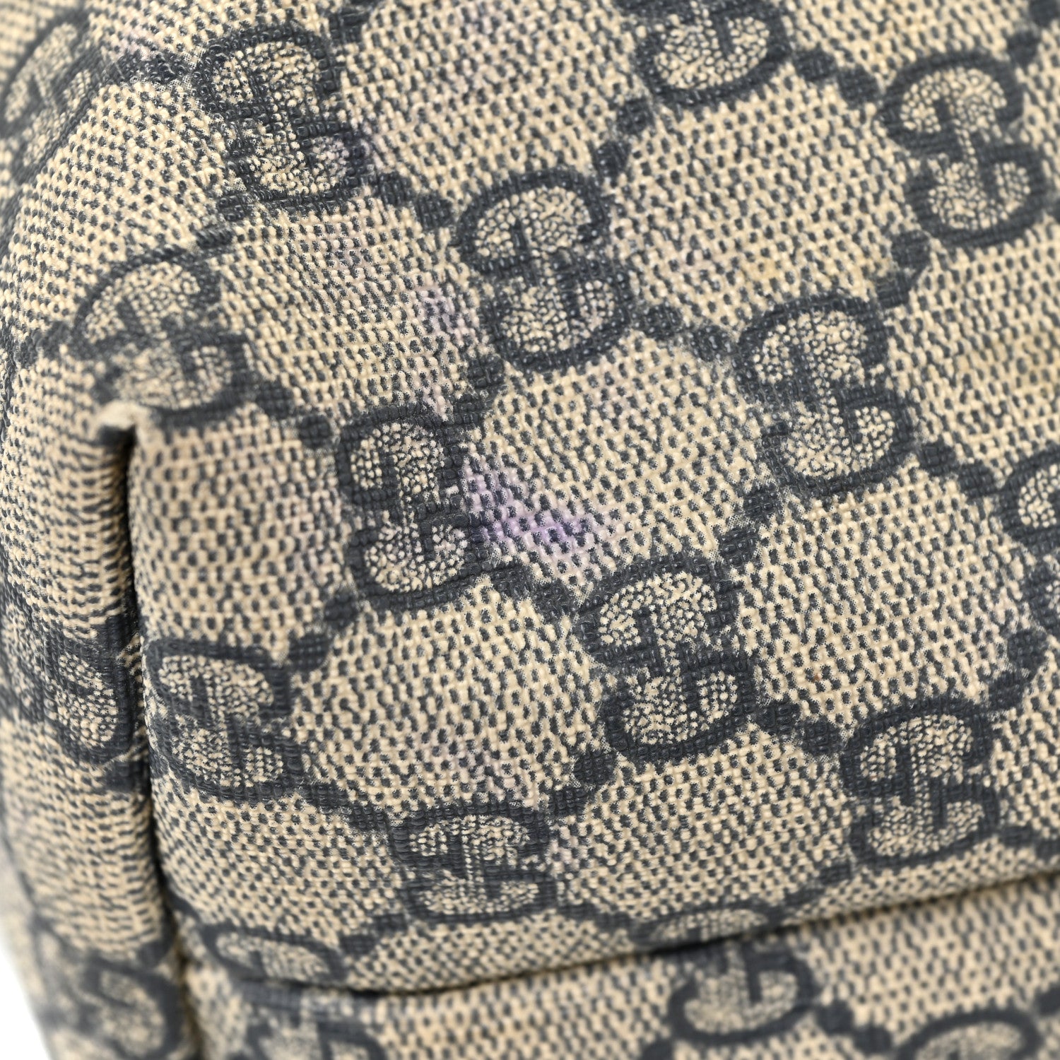 Gucci GG Supreme Monogram Medium Zippered Shopping Tote Navy 25 of 25