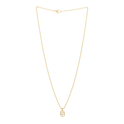 Gucci 18K Yellow Gold Running GG Pendant Necklace 3 of 5
