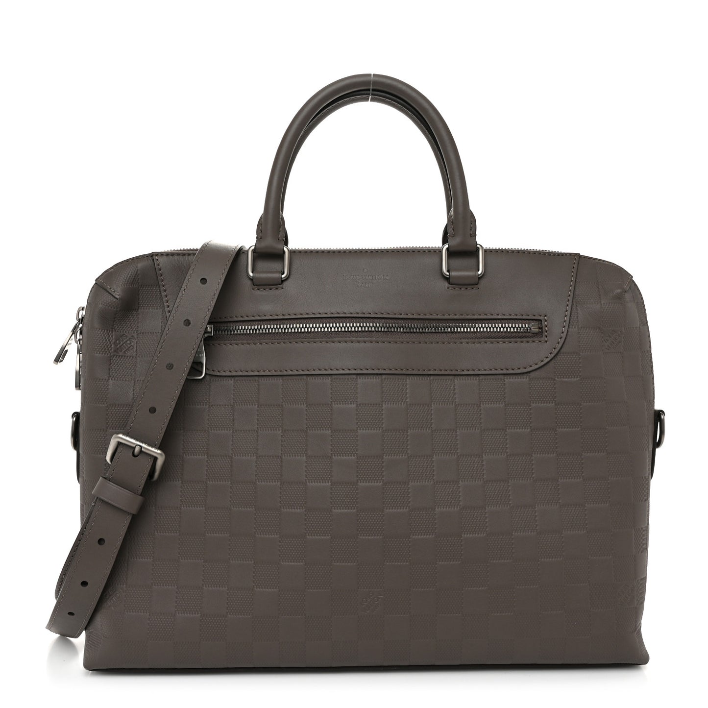 Damier Infini Porte-Documents Jour NM Granit