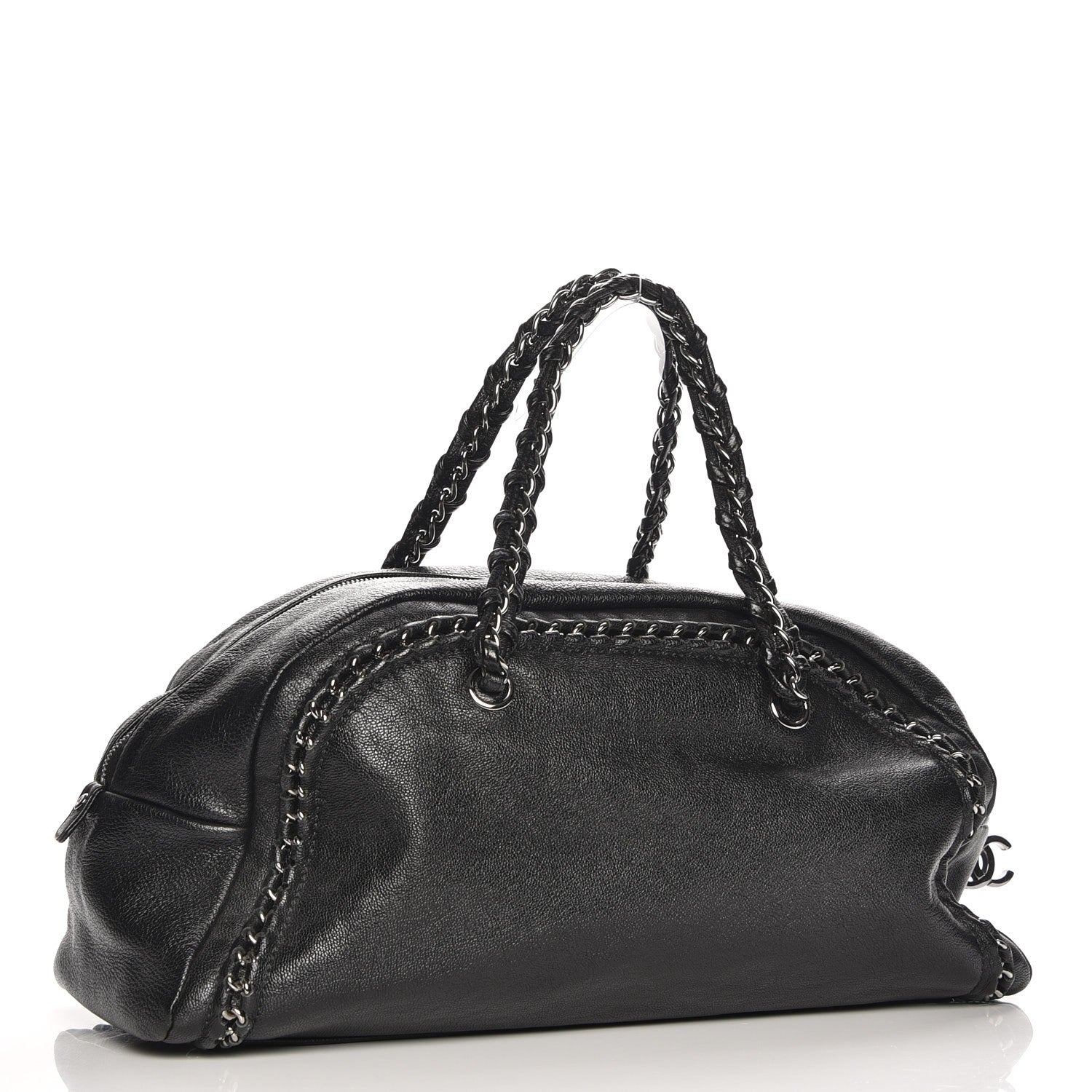 Chanel Deerskin Medium Luxe Ligne Bowler Black 3 of 7