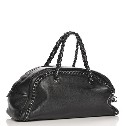 Chanel Deerskin Medium Luxe Ligne Bowler Black 3 of 7