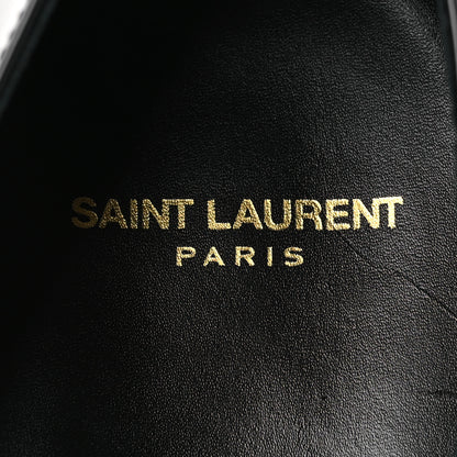 Saint Laurent Patent Calfskin Mens Wyatt Derby Lace Up Shoes 44.5 Black 9 of 11