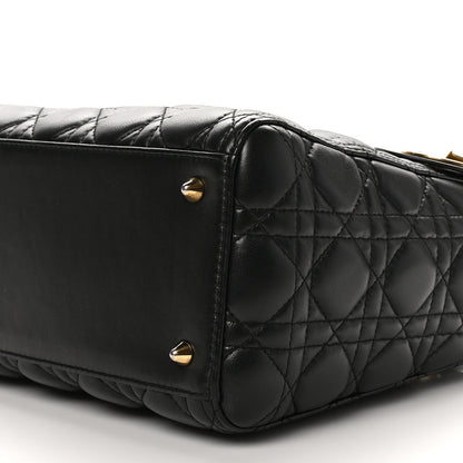 Christian Dior Lambskin Cannage Medium Lady Dior Black 10 of 10