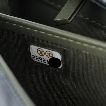 Chanel Caviar Quilted Boy Flap Wallet Black 8 of 8