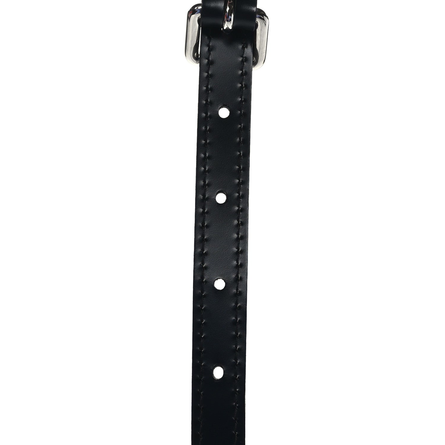 Louis Vuitton Calfskin 16mm Adjustable Shoulder Strap Black 5 of 5