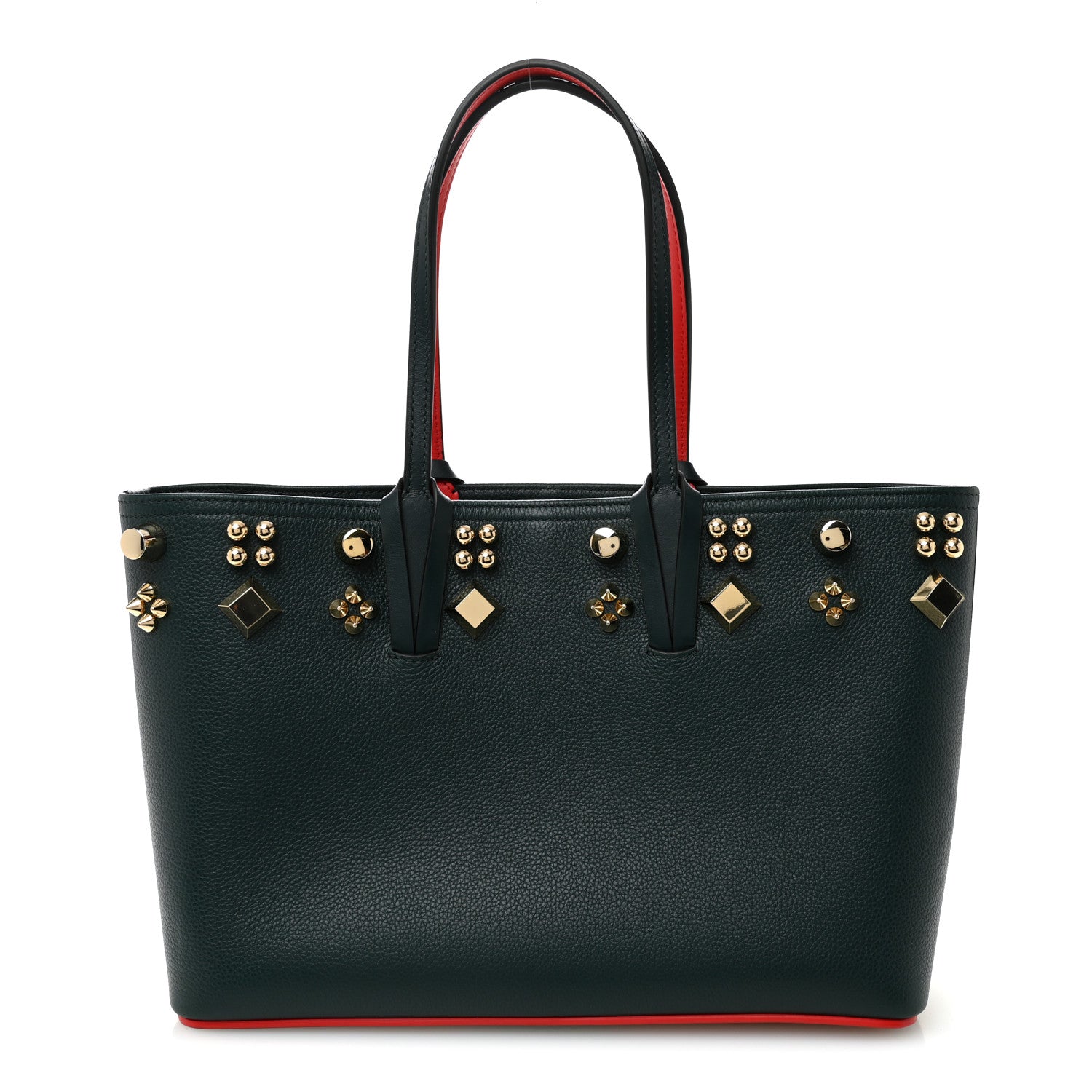 Christian Louboutin Calfskin Spikes Small East West Cabata Tote Vosges 1 of 9
