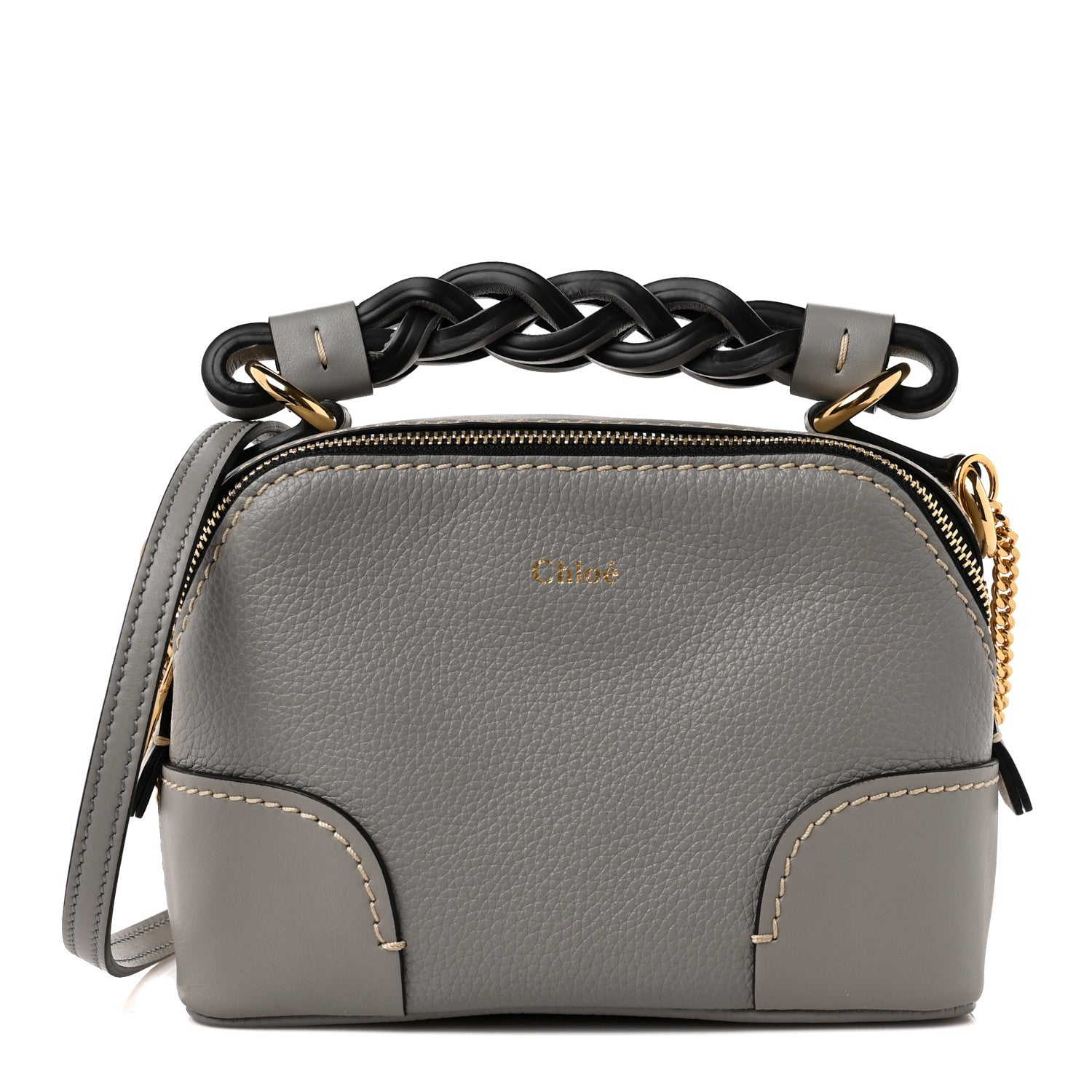 Chloe Calfskin Mini Daria Chain Bag Stormy Grey 1 of 8