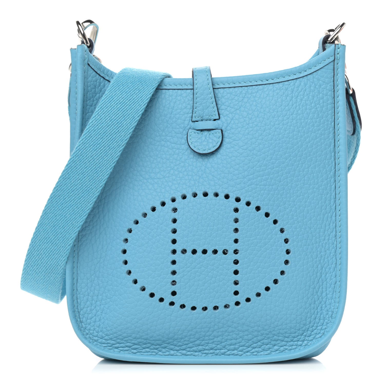 Hermes Taurillon Clemence Evelyne TPM Bleu Du Nord 1 of 11