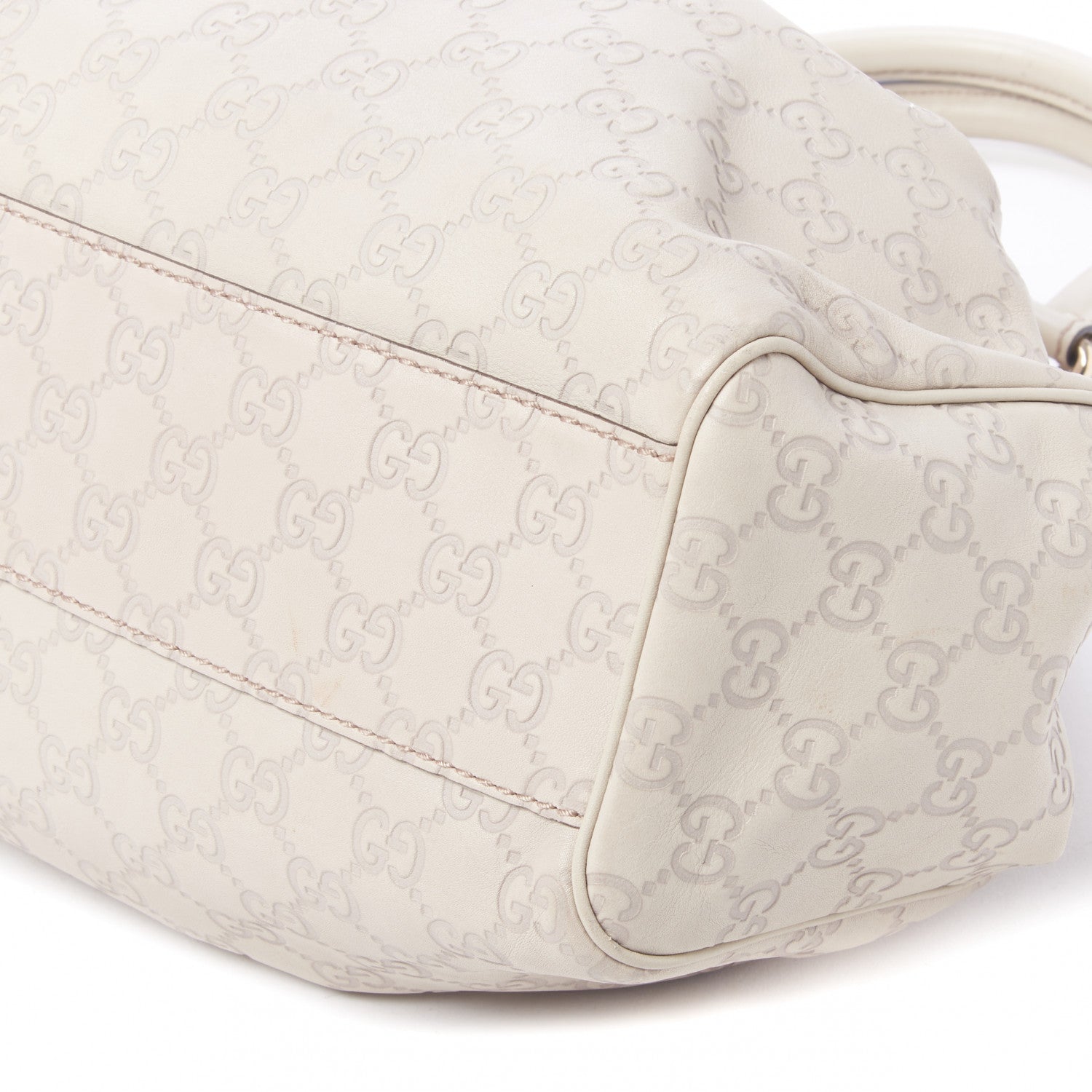 Gucci Guccissima Medium Sukey Tote Mystic White 5 of 11