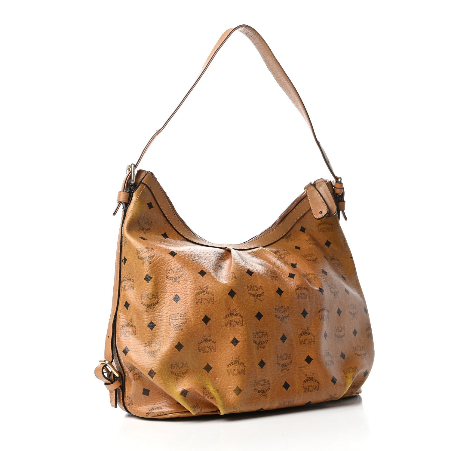 MCM Visetos Hobo Cognac 3 of 10