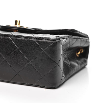 Chanel Lambskin Quilted Mini Square Flap Bag Black 13 of 13