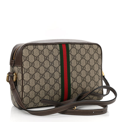 Gucci GG Supreme Monogram Web Small Ophidia Shoulder Bag Brown 3 of 10