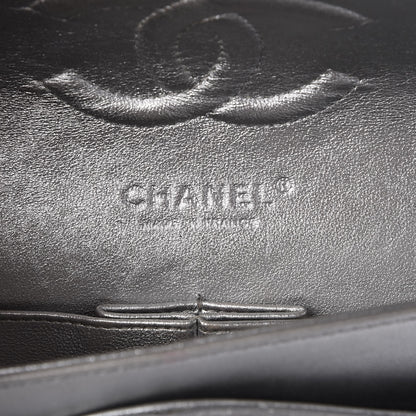 Chanel Metallic Lambskin Quilted Medium Double Flap Silver 6 of 7