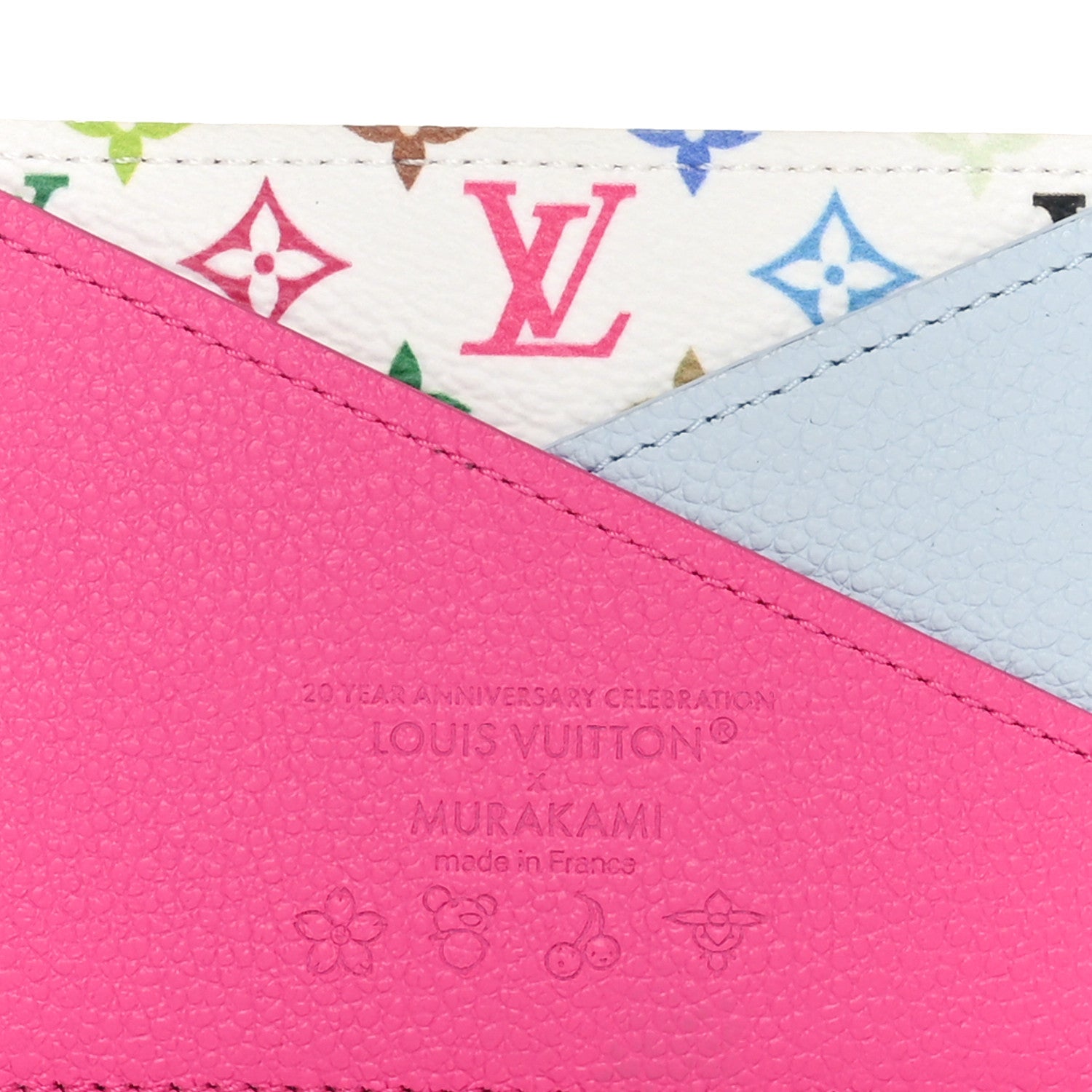 Louis Vuitton LV X TM Monogram Multicolor Criss-Cross Card Holder Kawaii Pink 5 of 7