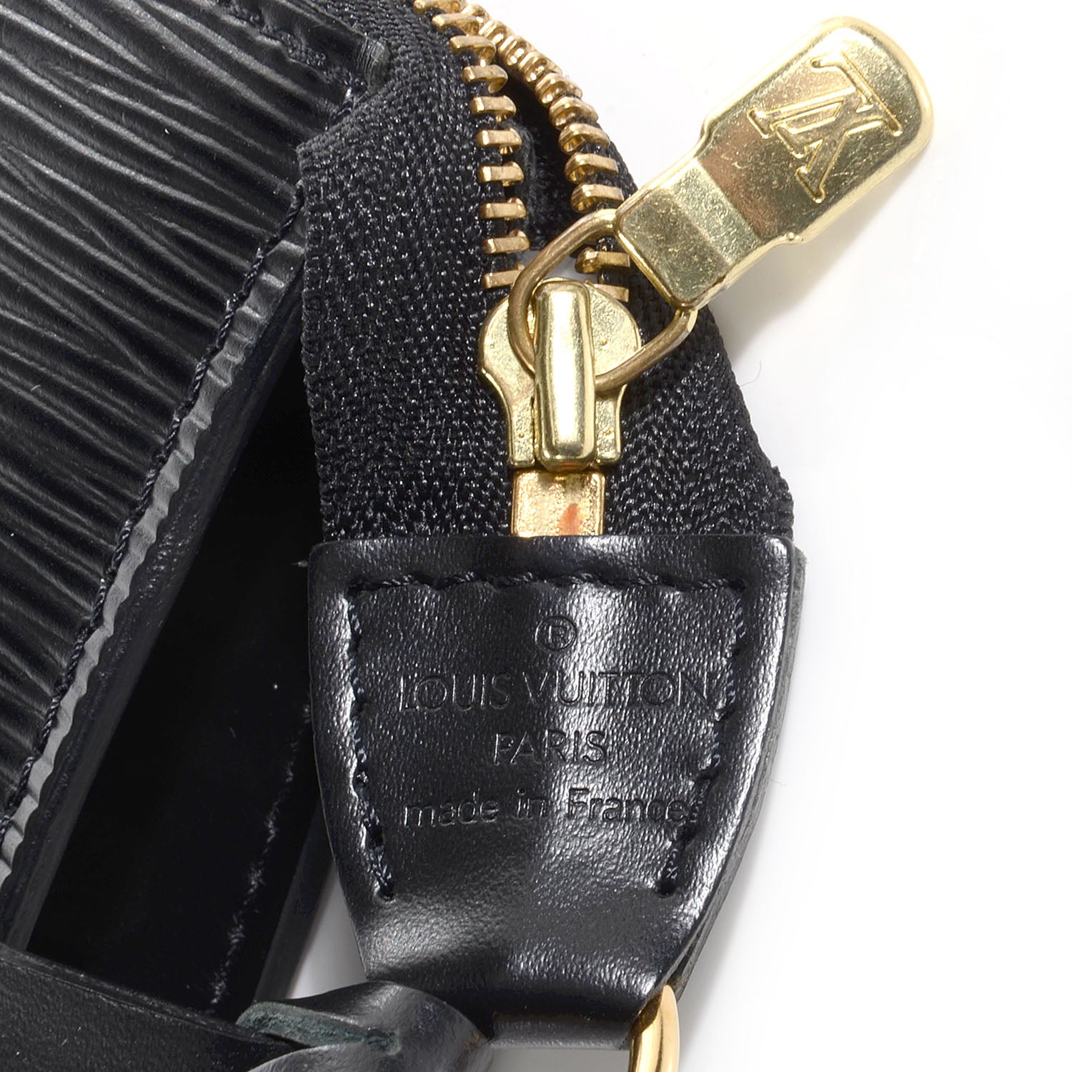 Louis Vuitton Epi Pochette Accessories 21 Black 5 of 7