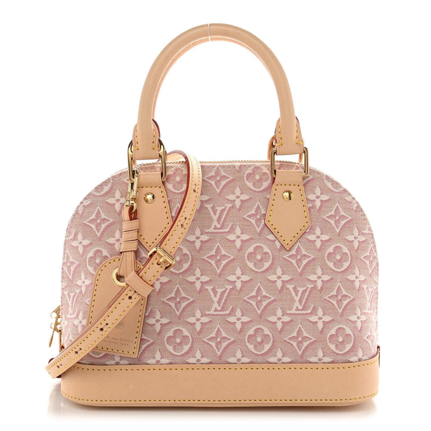 Monogram Embleme Jacquard Alma BB Rose Ruban