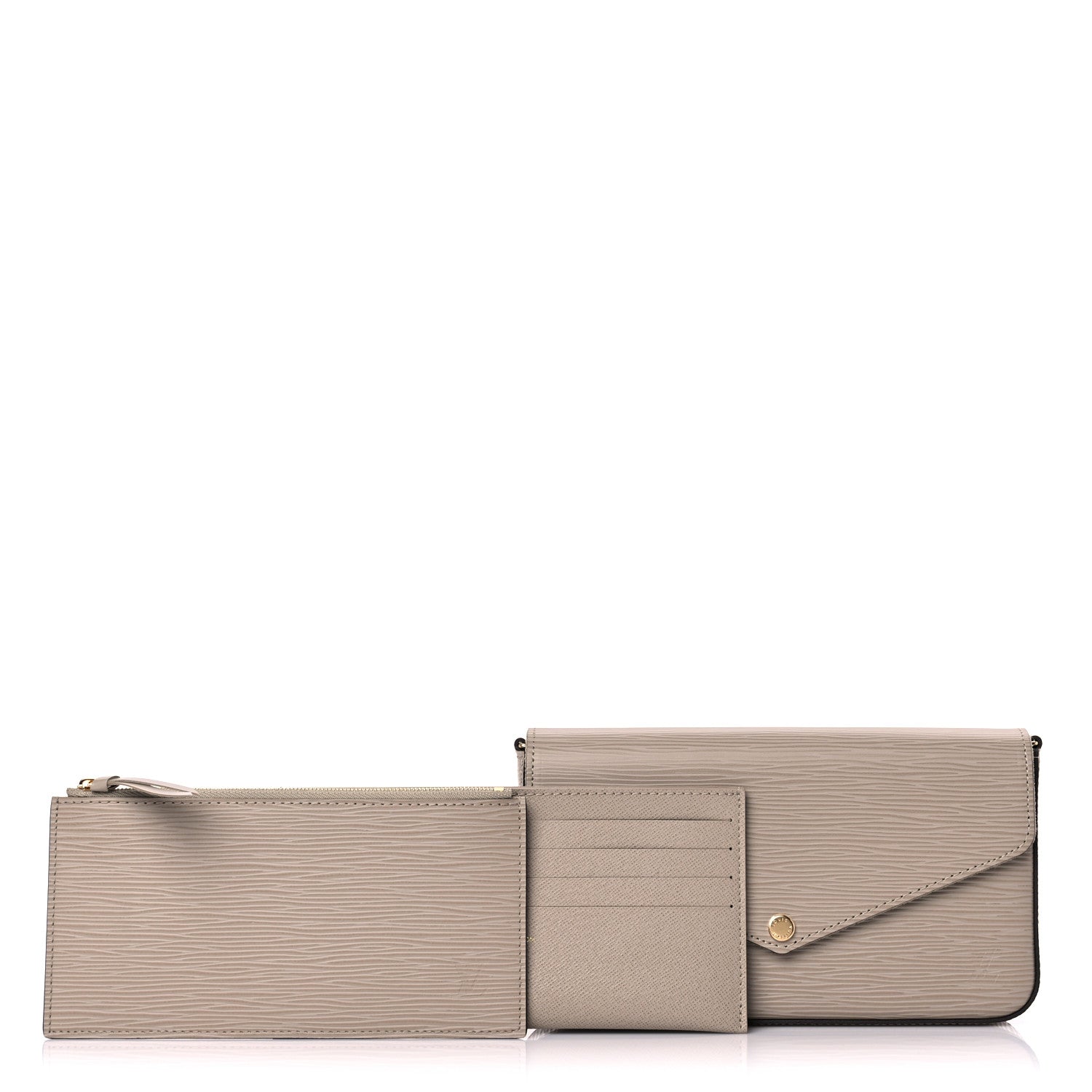 Louis Vuitton Epi Felicie Pochette Chain Wallet Galet 1 of 9