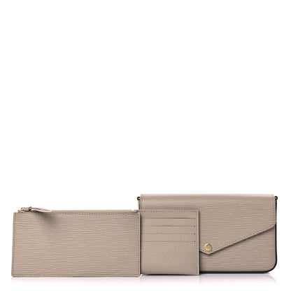 Louis Vuitton Epi Felicie Pochette Chain Wallet Galet 1 of 9