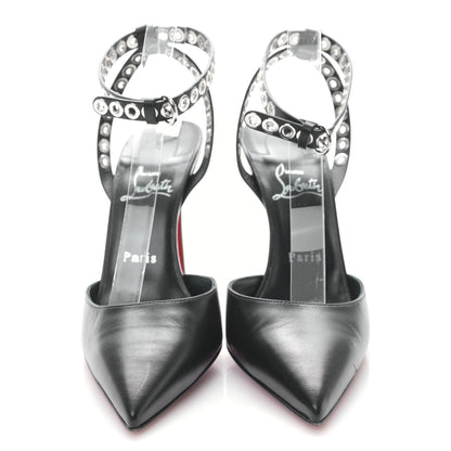 Christian Louboutin Calfskin Embellished Pumpaclou 100 Pumps 39.5 Black 2 of 7