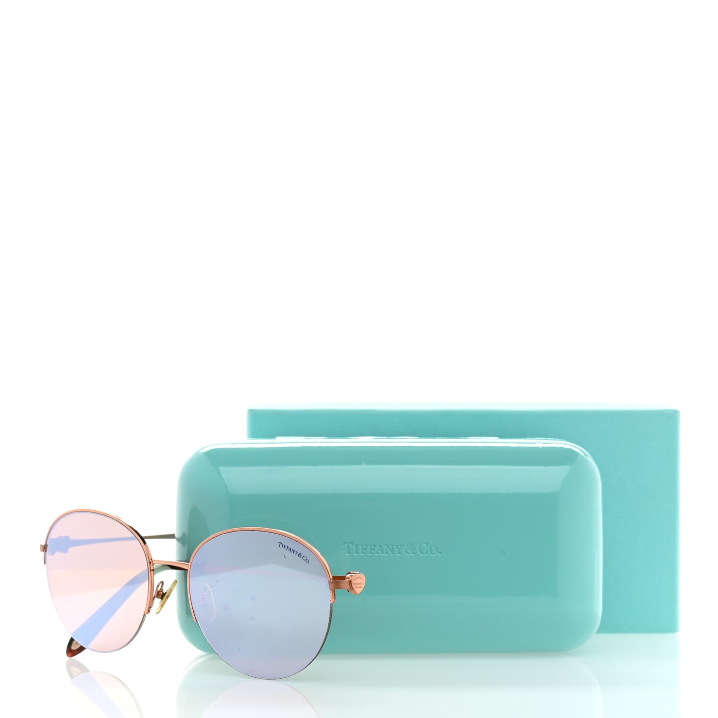 Metal TF3053 Round Sunglasses Rose Gold