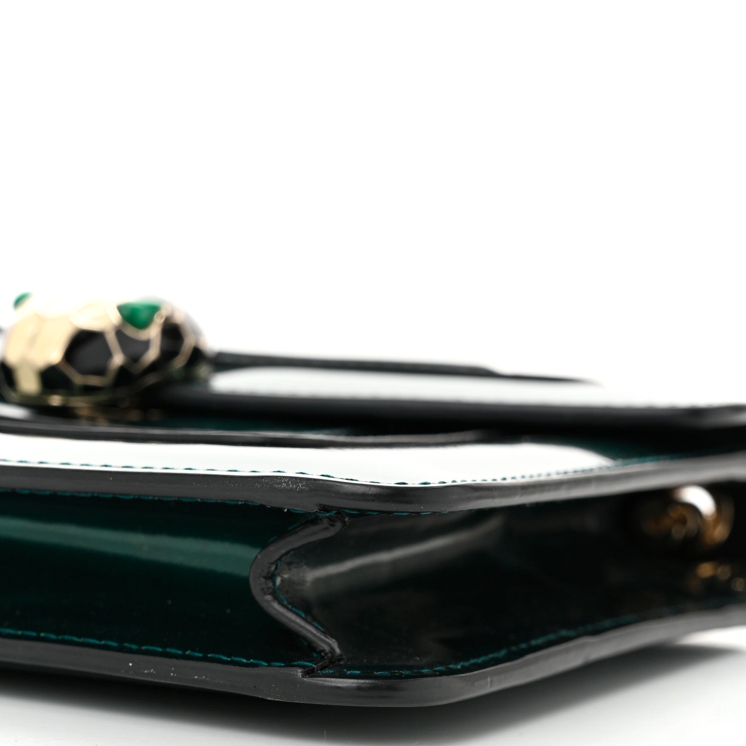 Bulgari Patent Serpenti Forever Crossbody Emerald 10 of 10