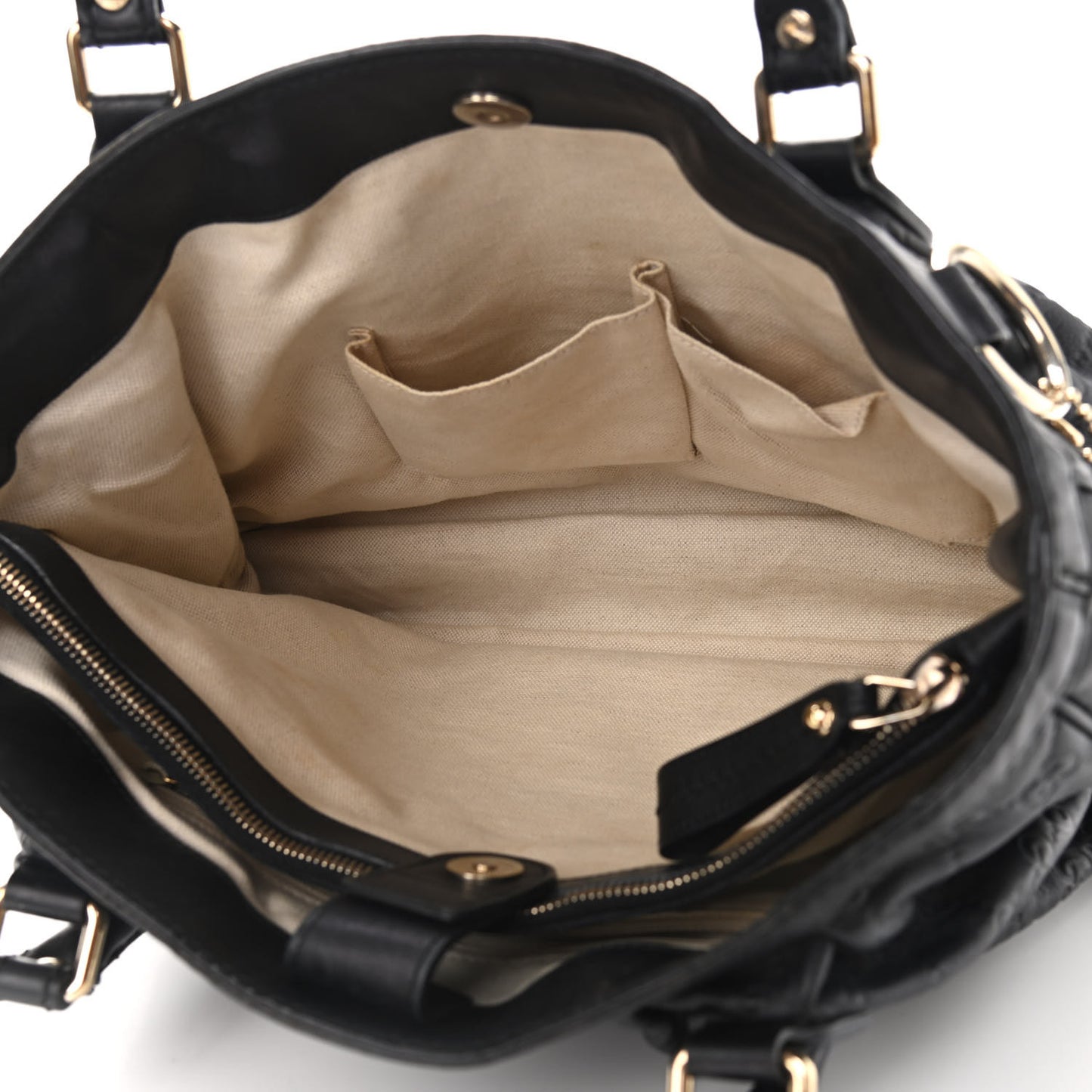 Guccissima Medium Sukey Top Handle Tote Black