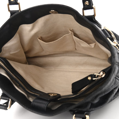 Gucci Guccissima Medium Sukey Top Handle Tote Black 7 of 17