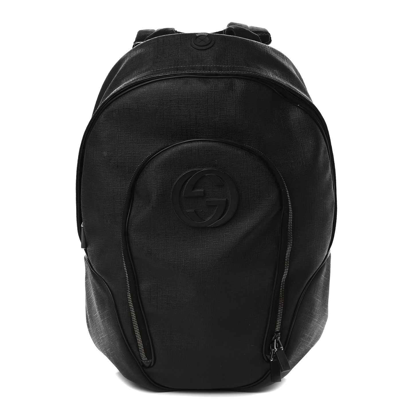 Coated Canvas Interlocking G Travel Backpack Black