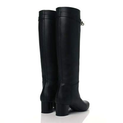 Hermes Heritage Calfskin Story Boots 36 Black 4 of 8