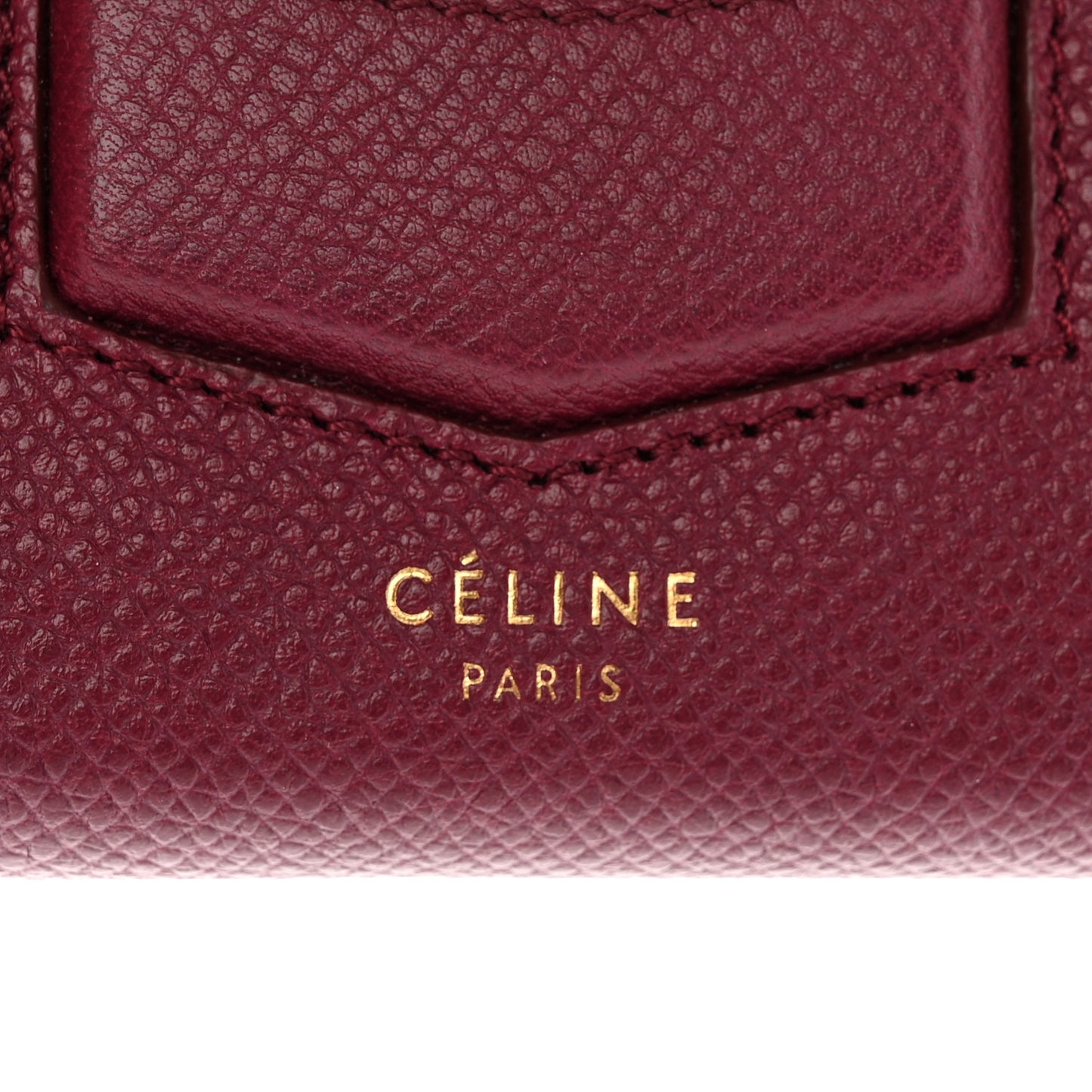 Grained Calfskin Medium Trotteur Multifunction Flap Wallet Plum