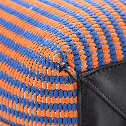 Celine Woven Canvas Small Twisted Cabas Multicolor 13 of 17
