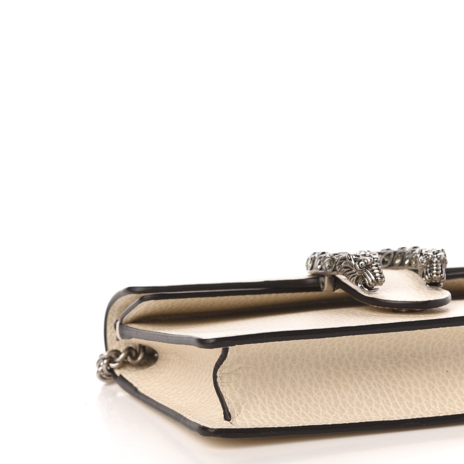 Gucci Dollar Calfskin Crystal Super Mini Dionysus Shoulder Bag Mystic White Black Diamond 8 of 10
