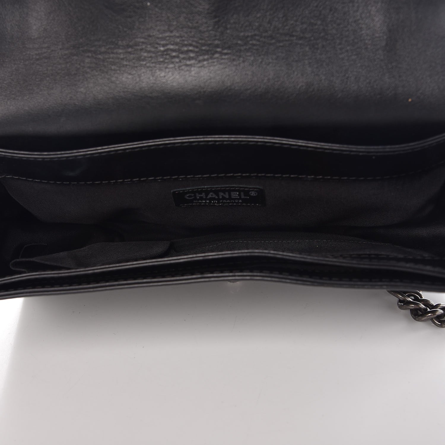 Chanel Calfskin Enchained New Medium Boy Flap Black 5 of 9