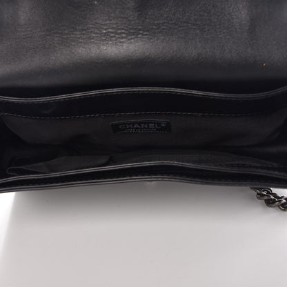 Chanel Calfskin Enchained New Medium Boy Flap Black 5 of 9
