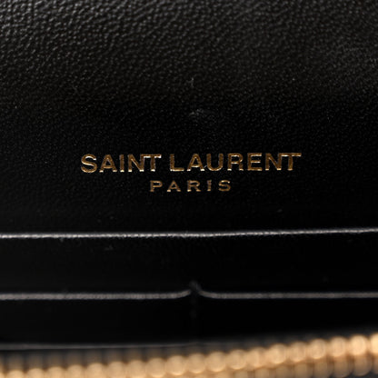 Saint Laurent Glitter Small Monogram Kate Tassel Satchel Cobalt 6 of 9