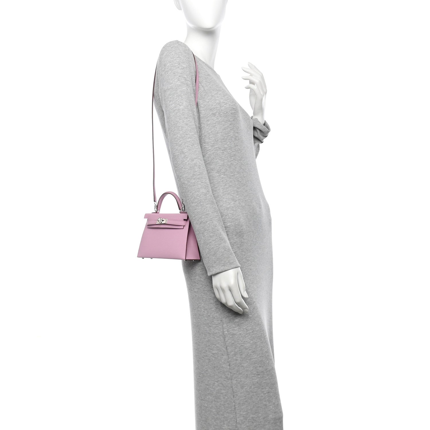 Hermes Epsom Mini Kelly Sellier 20 Mauve Sylvestre 10 of 10