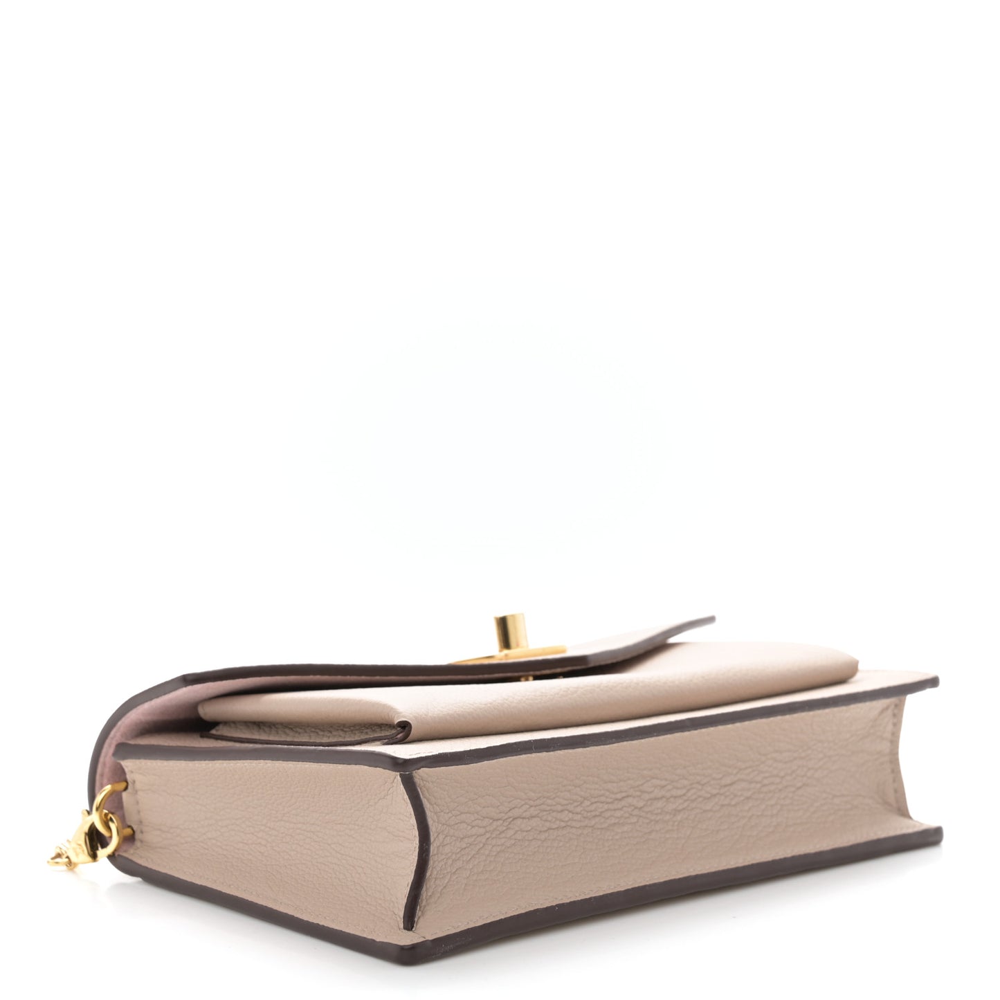Soft Calfskin My Lockme Chain Pochette Greige