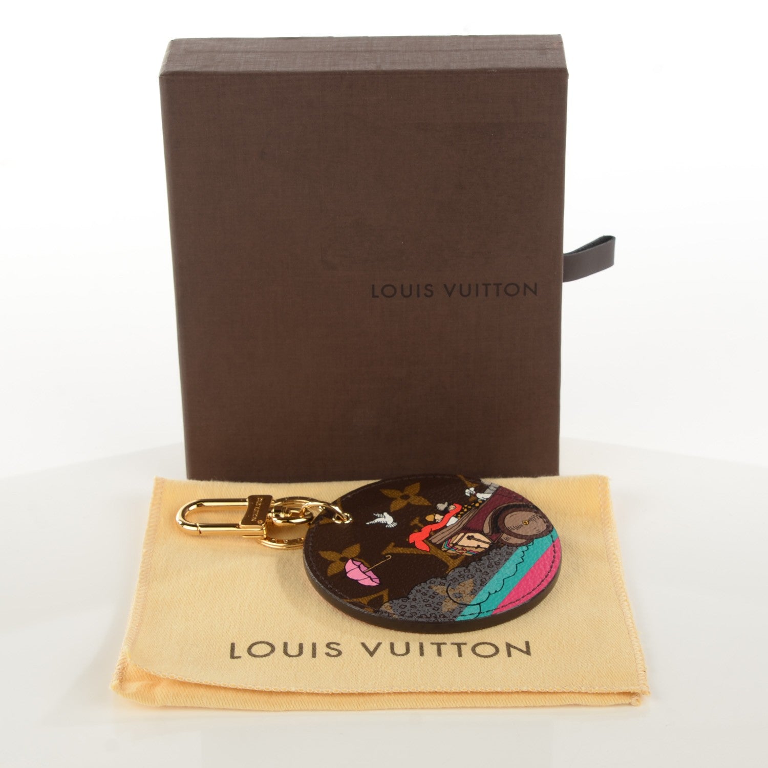 Louis Vuitton Monogram 2015 Christmas Animation Bag Charm Key Ring 4 of 7